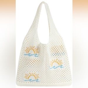 Sunny Beach days Crochet tote bag